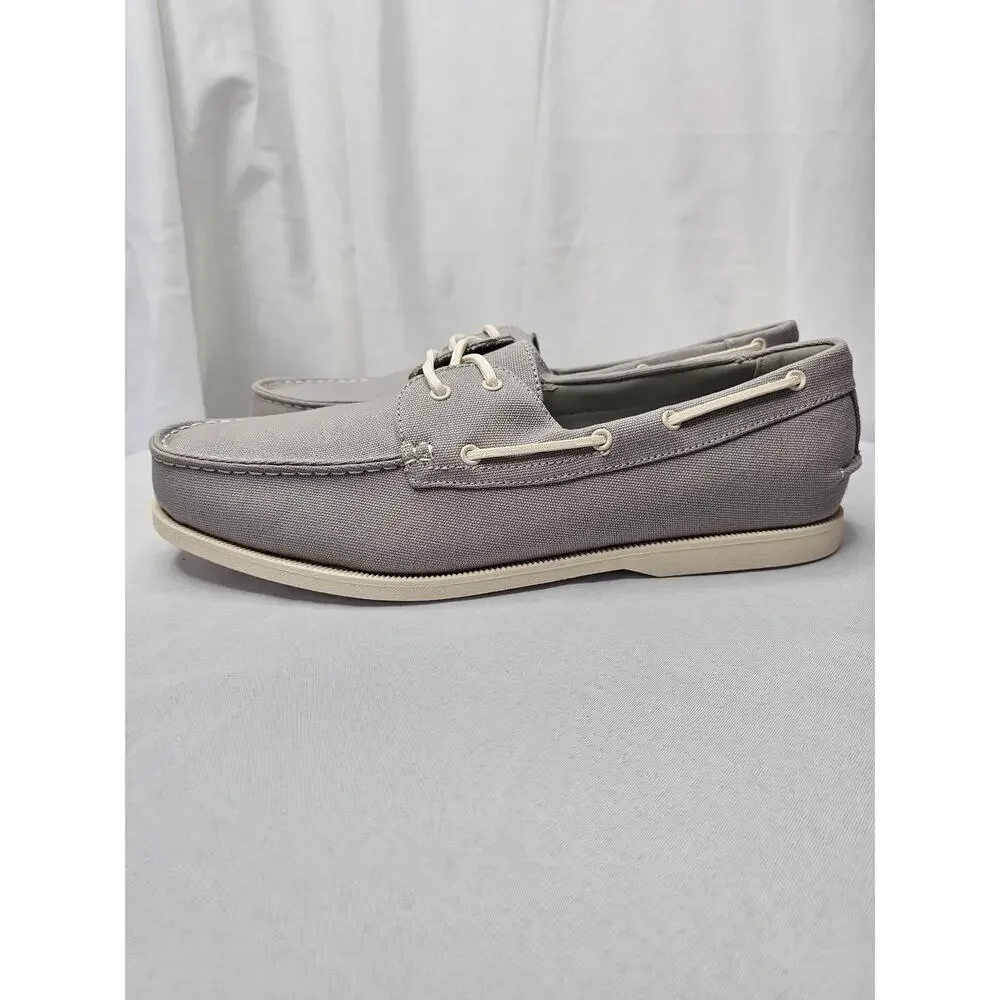 Club Room Men's Elliot‎ Lace-Up Boat Shoes Loafers Grey Size 8M